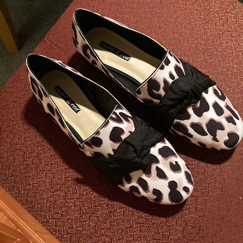 Violet and Red size 8.5 new Slip on Shoes.